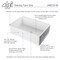Alfi Brand White 30" Contemporary Smooth Apron Fireclay Farmhouse Kitchen Sink AB510-W - alternate 9